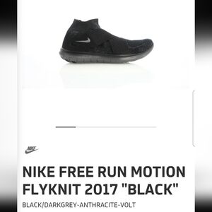 Nike Shoes Mens Size 9 Black And Gray Slip On With Velcro Straps